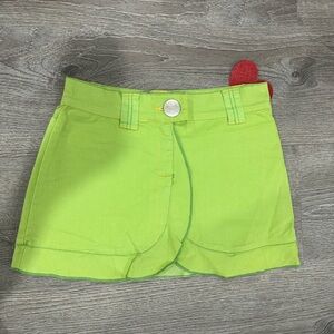 Bright Green Mini Skirt